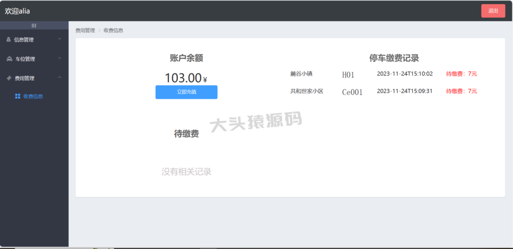 图片[10]-基于springBoot+Vue的停车管理系统-大头猿源码